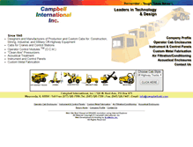 Tablet Screenshot of campbellcab.com
